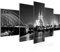 Runa Art - Bilder Köln 200 x 100 cm 5 Teilig XXL Wanddekoration Design Schwarz Weiss 602651c