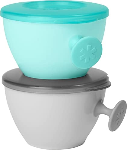 Skip Hop Easy Grab Bowls Grey and Soft Teal