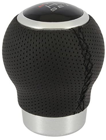 S SUMEX Pomo Cambio de Marchas Costura Negro sin Gatillo Incluye Diferentes Esquemas de Velocidades para Personalizar