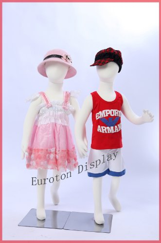 Euroton R4X2 2 X Kinderpuppen 95cm Flexible biegbare Körper Schaufensterpuppe Mannequin