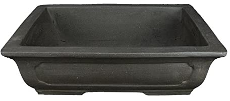 Pot à bonsaï japonais rectangulaire Morrisan en grès 30x22x8,5 cm - B20-10