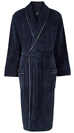 Men's Lightweight Super Soft Warm Fleece Dressing Gown | Nightwear, Bathrobe, Spa Robe, Premium Quality