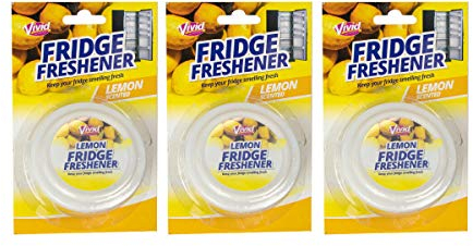 Fridge Freshener Eliminates Odours Fresh Lemon Scent (3 Pack)