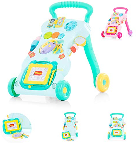 Chipolino Lauflernwagen Funny, Spielcenter, Melodien und Geräusche, Zeichenbrett, Farbe:grün