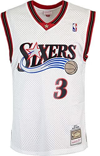 Mitchell & Ness Swingman Allen Iverson Philadelphia 76ers 00/01 Trikot (XL, White)