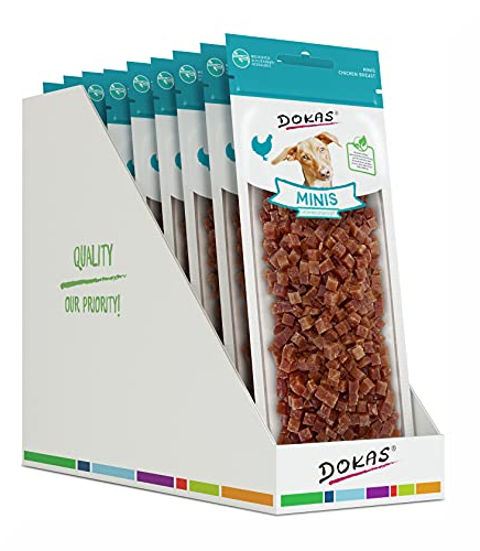 DOKAS Minis – Getreidefreier Premium Snack für Hunde – Ideal für das Training (9 X 70g)