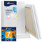 Lot de 7 toiles tendues pour peinture, 30 x 40 cm, 300 g/m², triple apprêt, sans acide, 100% coton, grandes toiles vierges pour acrylique, versement de peinture à l'huile et à l'aquarelle