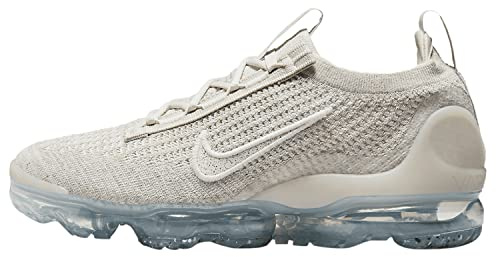 Nike Air Vapormax 2021 Flyknit Herren-Laufschuhe, Grau/Schwarz (Wolf Grey/Black Volt/DH4085-001 (Herren, Numeric_8_Point_5)), Weiss/opulenter Garten