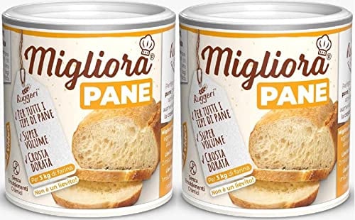 Ruggeri - Bread Dough Improver Powder 240g (120g, Pack of 2) 🍞 Natural Enhancer for Homemade Bread 🍞 2 x 120g Tin