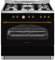 COCINA PROFESIONAL NEGRA RÚSTICA SOLTHERMIC CON HORNO A GAS CON TURBO (104 L), ENCENDIDO AUTOMÁTICO / 5 QUEMADORES (1 TRIPLE WOK) / ENTREGA A DOMICILIO Y RETIRADA DEL USADO GRATIS