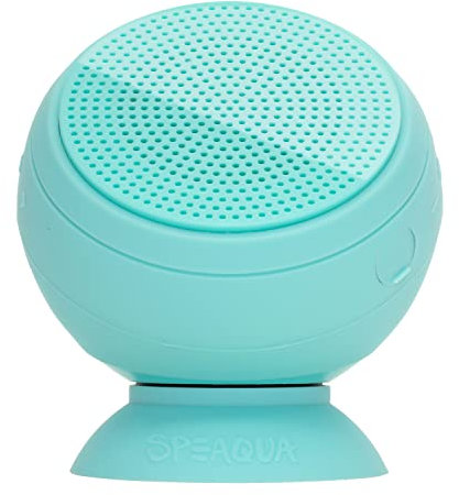 Speaqua – Bluetooth Speaker-Waterproof, Floatable, Portable Speaker Beach Accessory - Dual Portable Speakers Bluetooth Wireless Pairing - Removable Suction - Barnacle Vibe 2.0 (Sea Stone)