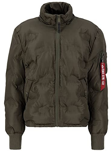 ALPHA INDUSTRIES Herren Alpha Industries Hooded Logo Puffer Winterjacke für Herren Winterjacke (1er Pack)