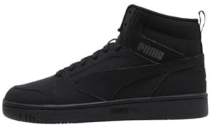 PUMA Unisex Sneakers Rebound Buck, Black-Shadow Gray, 44.5 EU