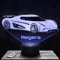 Nachttischlampe - Touch-Nachtlicht Auto Supercar Regera 3D-LED-Lampe Illusion, Geschenkidee Weihnachten Geburtstag Junge und Mädchen Nachttischlampe Kinder- oder Erwachsenenzimmer