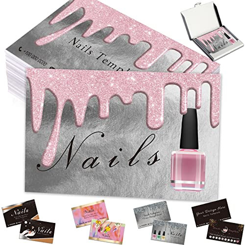 Cartes de visite personnalisées avec logo QR Code Cartes à ongles personnalisées 1000 500 200 100 pour petites entreprises Impression recto-verso