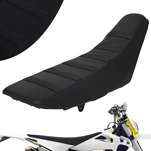 AnXin Universal-Motorrad-Sitzbezug, Gummi, weich, passend für die meisten Dirt Bikes, wie SX CRF, KXF, RM, YZ, YZF, KLX 125, 250, 150, 200, 250, 350, 450, Dirt Pit Bike, Off-Road, Schwarz