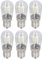SEAFRONT 10 Uds. Bombilla LED E12 Bombilla E12 Bombilla de Cristal Pequeña Lámpara de Techo 500LM Bombilla de Lámpara de Pared para Dormitorio Oficina 220V