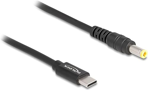 Delock Notebook Ladekabel USB Type-C Stecker zu 5,5 x 2,5 mm Stecker