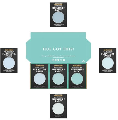 Rust-Oleum Furniture Paint in Gloss Finish – Soft Blues Tester Box