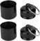 2 Pcs Pill Container, Lightweight Compact Pill Container Can with Hanging Loops and Sealing Lid for Outdoor Storing Coins Earplugs Decorations, Portable Aluminum Alloy Pill Box