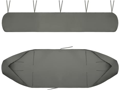 FHQGZT Patio Awning Cover, Patio Protection Canopy, 420D Heavy Duty Weather Proof Oxford, Protective Cover for Awnings, Dustproof Waterproof Anti-UV for Garden Outdoor Awning Canopy (3m/9.84ft,Grey)