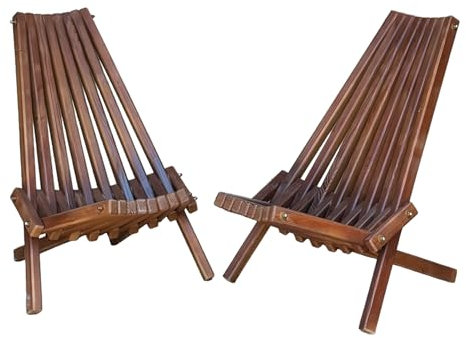 k koma Gartenstuhl Massivholz, 2er-Set, klappbar