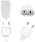 Powice 4 Stück Euro Stecker Flach,Eurostecker Flach,Eurokupplung,Stecker 250V,2,5A Stecker 2 Polig,Eurokupplung Flach,Europäische Flach Stecker,Stromstecker, Schuko Stecker Europäischer Stecker(Weiss)