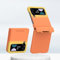 QUYISHAN Compatible with Samsung Galaxy Z Flip 4 Case, Slim Shockproof Protective Case Phone Case [Full Cover Hinge Protection] Compatible with Samsung Galaxy Z Flip 4 5G (Orange Yellow Gradient)