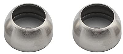 Haoyull Silberner Edelstahl-Schrankstangenflanschhalter, Badezimmer, Kleiderschrank, Flansche, Kleiderrohrhalter, Armatur, 19/22/25 mm