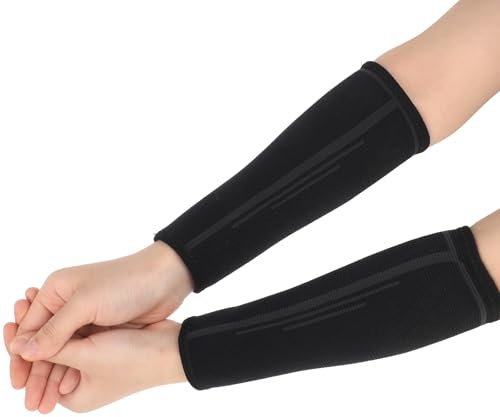 COMNICO 2pcs Volleyball Arm Sleeves Passing Hitting Forearm Sleeves Sports Compression Sleeves Training Arm Guards for Adult Men Women Teens Youth Kids, S (40-55kg)