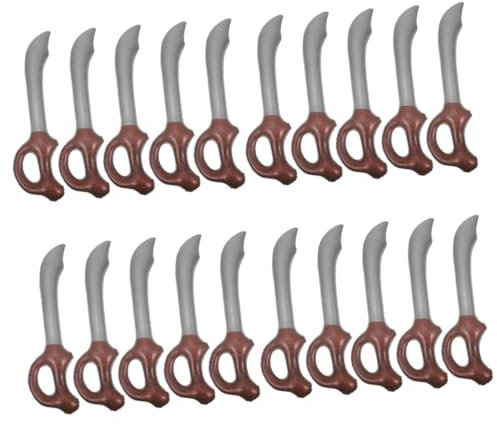 HAWILLOSCH 4 Sets Entzückendes Aufblasbares Piratenspielzeug Für Kinder Piratenspiele Pvc-material Lustiges Geburtstagsgeschenk 5 Stück * 4