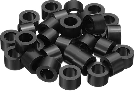 PATIKIL M10 Round Electrical Outlet ABS Spacers Washer, 30 Pcs 10.2mm ID, 16mm OD, 12mm Length Without Threaded,Switch and Receptacle Spacers Hardware for M10 Screws