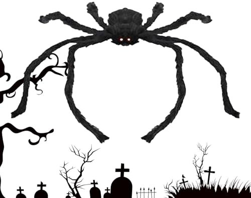 Halloween-Spinnen,Halloween-Spinne - Spukhaus-Spinnen-Requisiten - Gaint Spinnen, realistische Dekorationen für den Außenbereich, künstliche Spinnen für das Fenster eines Spukhauses