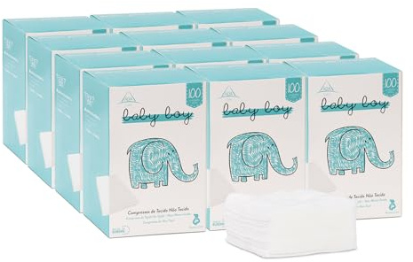 ADA Confort | Pack Ahorro de Toallitas Secas para Bebés | Tejido No Tejido de Viscosa, Hipoalergénicas y Desechables | Sin Látex ni Perfume, Uso Clínico y Diario | Niño