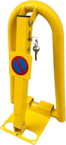 FERPASA® - Barrera de Parking Abatible con Cerradura Antivandálica – Valla de Parking y Seguridad para su Garaje de 30 x 50 x 25 cm