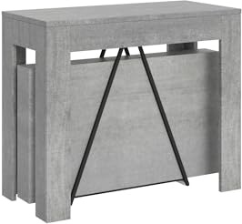 Itamoby Consolle Allungabile Scicca Small 90x42/198 cm Cemento