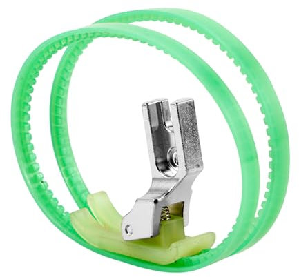 DOITOOL 2pcs Sewing Machine Presser Foot Dual Roller Easy to Change Suitable for Industrial Household Machines