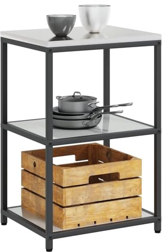 vidaXL Kitchen Shelving Unit HATTEM Silver 60 x 50 x 92 cm Steel