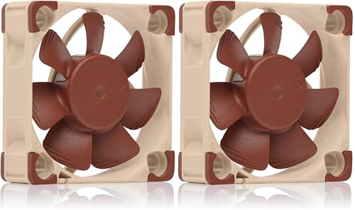 Noctua NF-A4X10 FLX, Ventola Silenziosa di Qualità Premium, 3-Pin (40x10 mm, Marrone) (Confezione da 2)