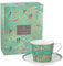 Portmeirion Home & Gifts SMCG78924-XG Sara Miller for Portmeirion Chelsea Cup and Saucer, Ceramic Green, 230 x 185 x 95 cm,8 fl oz.