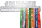 United Medals #Runner Medaillenhalter Running Laufen für 48 Medaillen Aufbewahrung - Läufer Geschenk Marathon Zubehör - Medal Holder Hanger Display Rack - gebürsteter Edelstahl