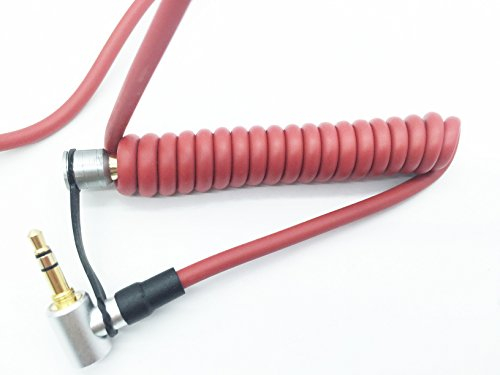 Ersatz-Audio-Verlängerungskabel, 3,5 mm Stecker auf 3,5 mm Stecker für Monster Beats by Dr. Dre Profession Pro Kopfhörer, Rot