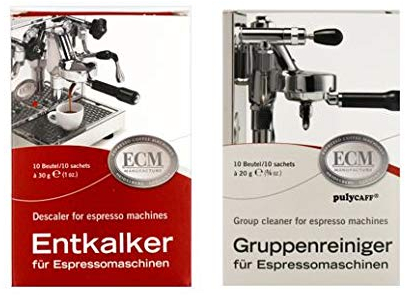 ECM Entkalker & Gruppenreiniger für Espressomaschinen je 10 Tüten Sparset Bundle
