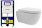 Dusch WC | Hänge WC Komplettset | Toilette mit Armatur integriert | WC mit Bidet Funktion | Taharet WC mit Nano Beschichtung