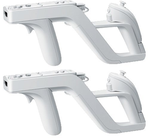 AeeYui Pistola Zapper para Wii,2 Zapper Pistola Gun Attachment Compatible para Mando Control Nintendo Wii Remote Nunchuck Shoot Juegos deportivos,Resident Evil,Call of Duty,Consola Wii Segunda Mano