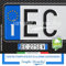 Targa Auto Posteriore Catarifrangente con Caratteri in Rilievo Punzonati, Made In Italy e Personalizzabile, Replica Targa Posteriore Auto Modello Europeo - Targa Decorativa