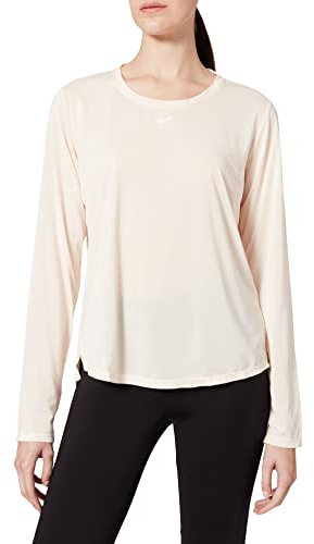 Nike DD0641 W NK ONE DF LS STD TOP Sweatshirt women's guava ice/white XL
