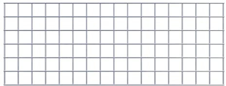 GABIONA Grille de gabion 5 x 5 cm (80 x 30 cm)