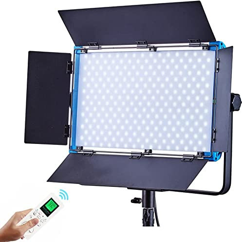 Yidoblo A-2200IIT LED Video Panel Ultra Helle Bi-Color 100W, 10 Beleuchtungseffekte, 3200K-5500K High CRI/TLCI 97 Professionelle Studio Konferenz Fotografie Beleuchtung mit Fernbedienung,