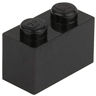 CMC imports 50 Klemmbausteine Bausteine 1x2 Noppen Kompatibel freie Auswahl 34 Farben (650 - Schwarz)